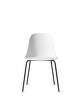 Harbour Side Chair Steel Base, white