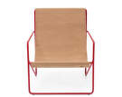 Desert Lounge Chair, poppy red/sand