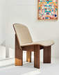 Chisel Lounge Chair, walnut / Linara 216