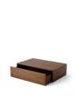 Mass Coffee Table High w. Drawer, natural walnut