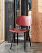 Revolt Chair, black / plum red