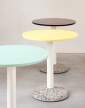 Ceramic Table Ø70, bright yellow