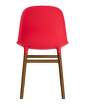 Form Chair Walnut, bright red