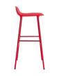 Form Bar Chair 75 cm Steel, bright red