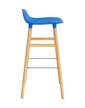 Form Bar Chair 75 cm Oak, bright blue