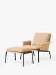 Muno Lounge Chair w. Arms LN19, Clay 7/black