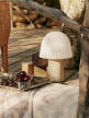 Frill Portable Lamp, cashmere/white