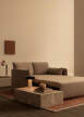Plinth Lounge Table Low, Kunis Breccia sand