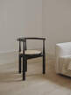 Bukowski Chair French Cane, black
