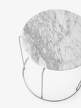 Top Wire Stool VP11 Ø38 Marble, Bianco Carrara