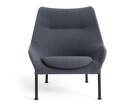 O2 Lounge Chair, soft grey textile