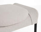O2 Ottoman, light grey textile