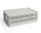 Colour Crate Lid Plastic Large, grey