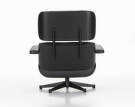 Eames Lounge Chair Chestnut Black, Leather Premium F66 Nero