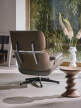 Eames Lounge Chair Walnut Dark, Leather Natural F68 Chocolate