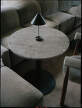 Florence Column Table Ø90, Gris du Marais