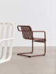Palissade Cantilever Dining Armchair, iron red