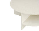 Halves Coffee Table, off-white Terrazzo