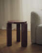 Atlas Stool Round, burgundy