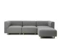 Redo Modular Sofa 3 Seater w. Pouf, Hallingdal 130