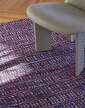 Radio Rug, red / blue