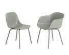 Fiber Outdoor Side Chair, dusty green
