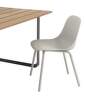 Fiber Outdoor Side Chair, grey