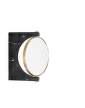 Pepe Marble Wall Mirror, brass / black marble