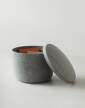 Hide Storage Pouf Small, grey