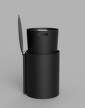 Toilet Bin, black