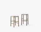 Betty Stools smoked oak / natural webbing