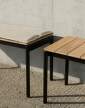 Ville AV27 Bench, warm black / teak