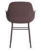 Form Armchair Steel, brown/brown