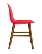 Form Chair Walnut, bright red
