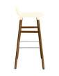 Form Bar Chair 75 cm Walnut, cream