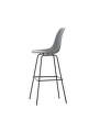 Eames Plastic Bar Stool High, granite grey