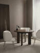 Rico Dining Chair Soft Bouclé, off-white/sand