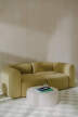 Folk Pouf Wide, cream beige