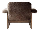 Brasilia Lounge Chair Low Back, Sheepskin sahara/walnut