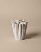 Dedali Vase H18, off-white