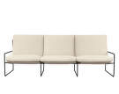 Desert 3-seater, black/off-white