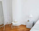 Plinth Side Table Cubic, Carrara