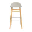Form Bar Chair 75 cm Oak, light grey/oak