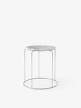 Top Wire Stool VP11 Ø38 Marble, Bianco Carrara