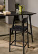 In Between SK26 Counter Table, black lacquered oak