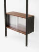 Rombe Full Bay Cabinet, anthracite/lacquered walnut