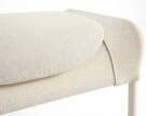 O2 Ottoman, cream textile