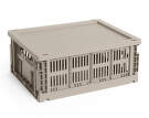 Colour Crate Lid Plastic Medium, warm grey