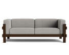 Kube 3-Seater Sofa Dark Brown, Remix 133