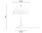 Panthella 320 Table Lamp, opal white